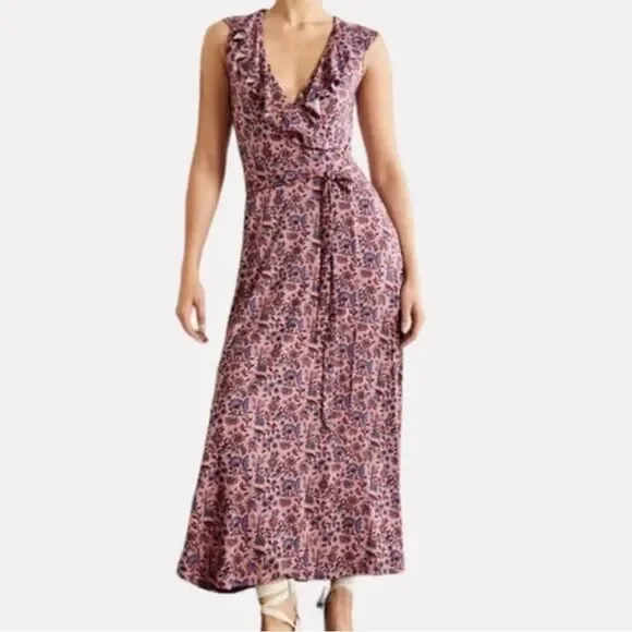 chinese dress ladies Elodie Jersey Maxi Dress-Navy and Ivory Stripe